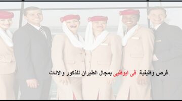 وظائف شاغرة فى جهة خاصة بقطاع الطيران فى أبوظبى بالامارات للذكور والاناث