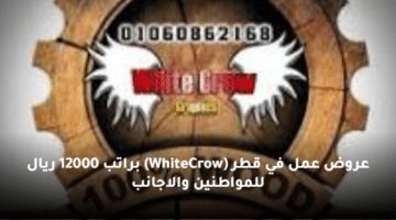 عروض عمل في قطر  (WhiteCrow)  براتب 12000 ريال للمواطنين والاجانب