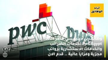 وظائف بي دبليو سي مصر 2024 PwC Egypt لخدمات الضرائب والخدمات الاستشارية برواتب مجزية ومزايا عالية .. قدم الان