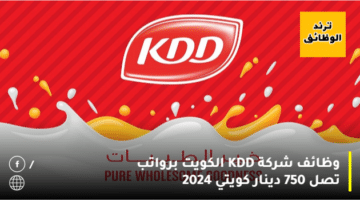 وظائف شركة KDD الكويت برواتب تصل 750 دينار كويتي 2024