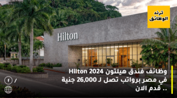 وظائف فندق هيلتون 2024 Hilton في مصر برواتب تصل لـ 26,000 جنية .. قدم الان