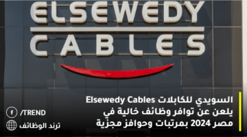 السويدي للكابلات Elsewedy Cables يلعن عن توافر وظائف خالية في مصر 2024 بمرتبات وحوافز مجزية