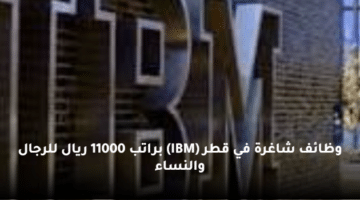 وظائف شاغرة في قطر (IBM)  براتب 11000 ريال للرجال والنساء