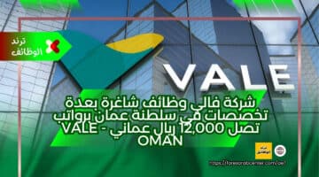 شركة فالي وظائف شاغرة بعدة تخصصات في سلطنة عمان برواتب تصل 12,000 ريال عماني – Vale Oman