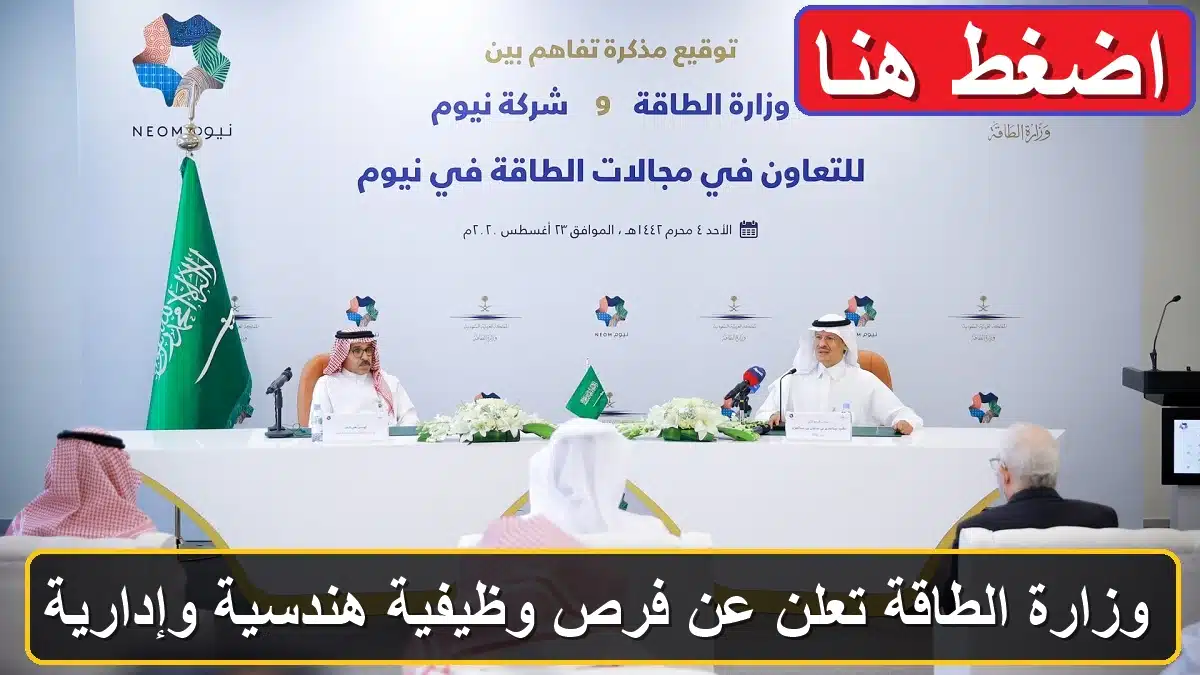 وظائف وزارة الطاقة