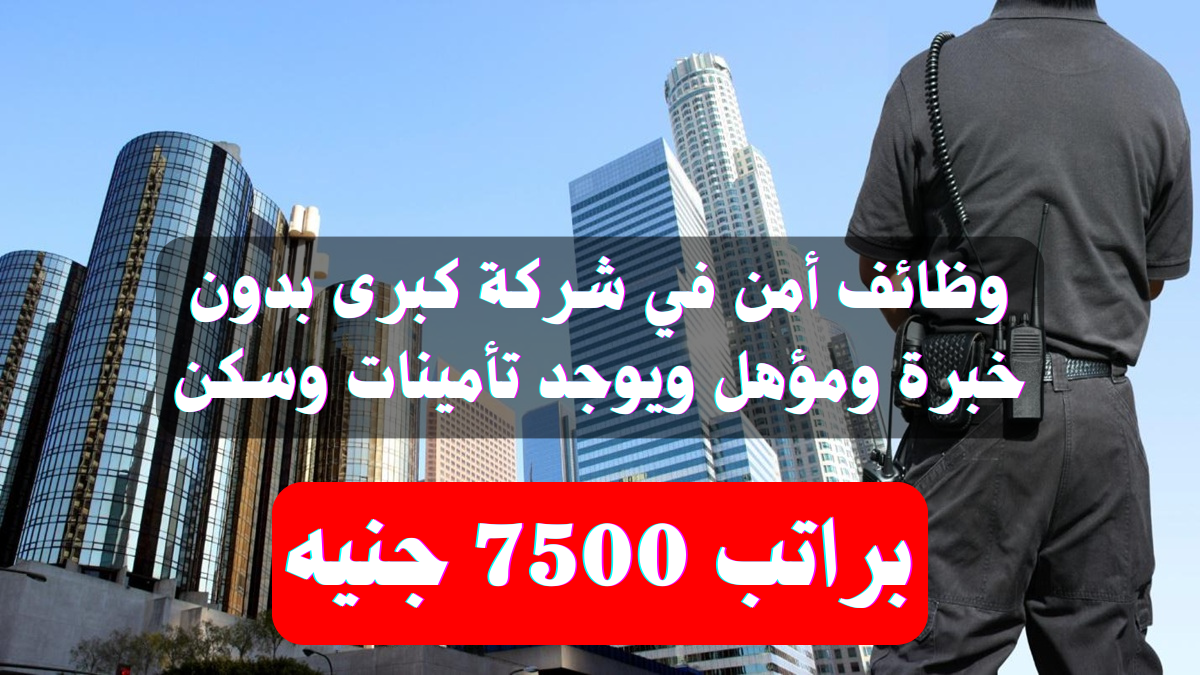 وظائف أمن في شركة كبرى
