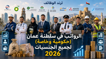 الرواتب في سلطنة عمان 2026 حكومية وخاصة لجميع الجنسيات