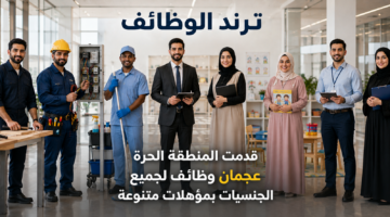 قدمت المنطقة الحرة عجمان وظائف لجميع الجنسيات بمؤهلات متنوعة