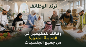 وظائف للمقيمين في المدينة المنورة من جميع الجنسيات